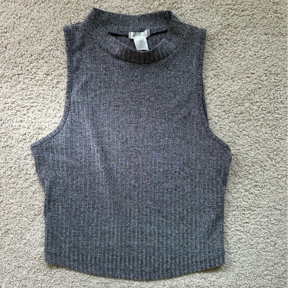Ribbed Sleeveless Crop Top